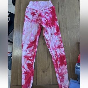 Balance Athletica Women's Pink Tie-Dye Leggings